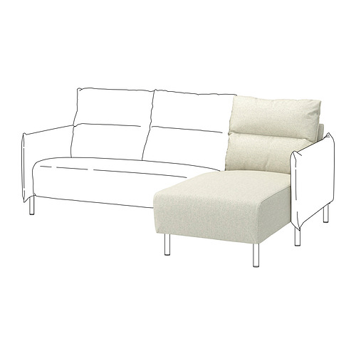 MANNARP cover for chaise longue