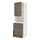 METOD/MAXIMERA - hi cab f micro w door/2 drawers, white/Voxtorp walnut effect | IKEA Taiwan Online - PE589334_S1