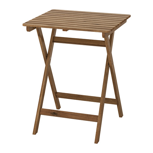 戶外餐桌 table out, 折疊式 foldable, , 淺棕色 lbrwn stn, 60x73公分 60x73CM