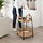 LUBBAN - trolley table with storage, rattan/anthracite | IKEA Taiwan Online - PE719506_S1