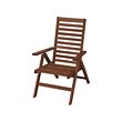 ÄPPLARÖ - reclining chair, outdoor, foldable brown stained | IKEA Taiwan Online - PE778491_S2 