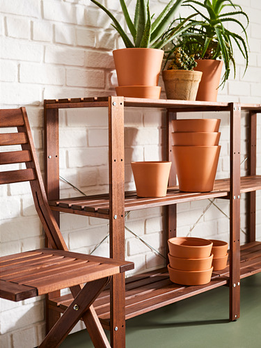 TORDH - shelving unit, outdoor, brown stained | IKEA Taiwan Online - PH169510_S4