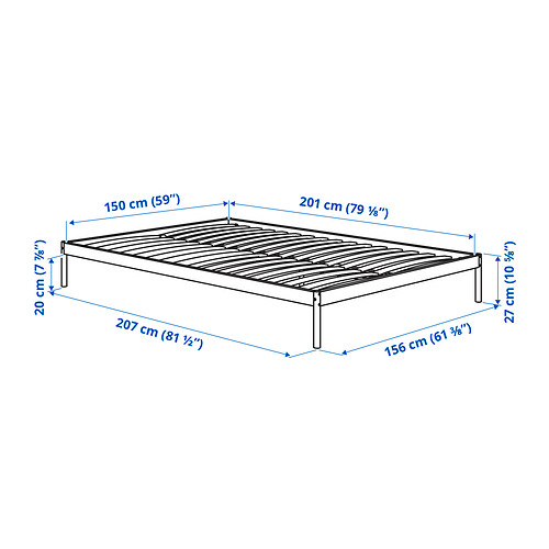 VEVELSTAD bed frame