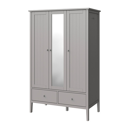 GULLABERG - wardrobe, grey, 128x64x201 cm | IKEA Taiwan Online - PE983925_S4