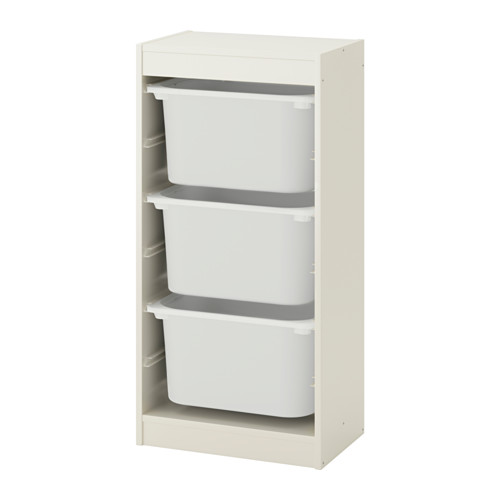 TROFAST - 收納組合附收納盒, 白色/白色 | IKEA 線上購物 - PE649685_S4