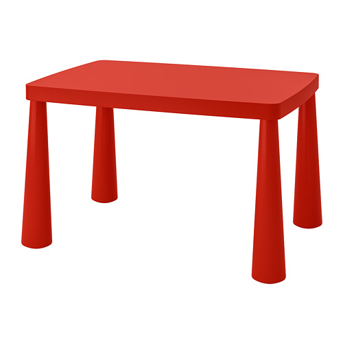 MAMMUT - 兒童桌, 室內/戶外用 紅色 | IKEA 線上購物 - PE740209_S4
