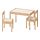LÄTT - 兒童一桌二椅組, 白色/松木 | IKEA 線上購物 - PE740220_S1