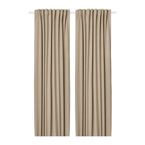 ROSENMANDEL - 高度遮光窗簾 2件裝, 黃色/米色/含織帶, 135x250 公分 | IKEA 線上購物 - PE879183_S4