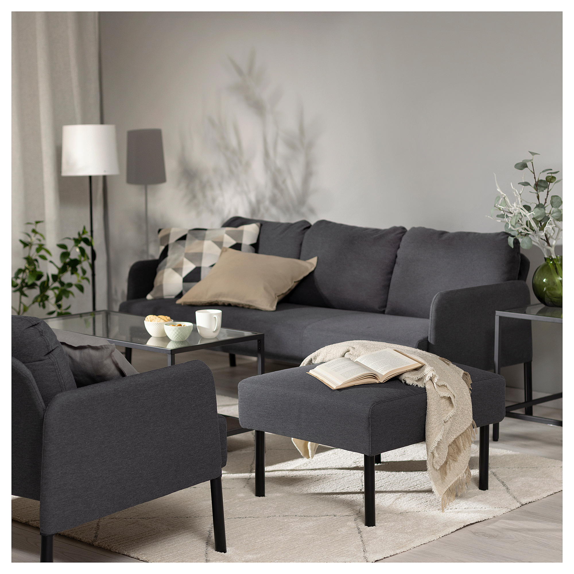 GLOSTAD 3-seat sofa