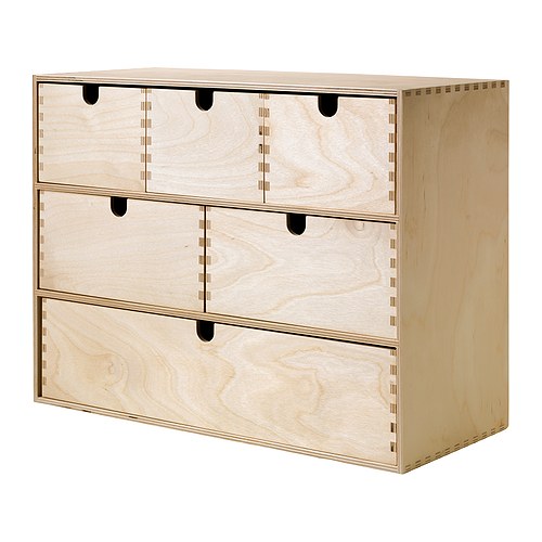 MOPPE - 迷你抽屜儲物盒, 樺木合板, 42x18x32 公分 | IKEA 線上購物 - PE292948_S4