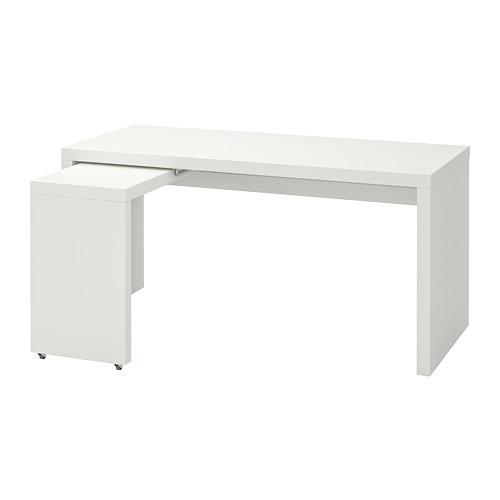 MALM - L型書桌/工作桌, 白色 | IKEA 線上購物 - PE740314_S4