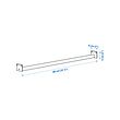 MITTZON clothes rail for frame w castors