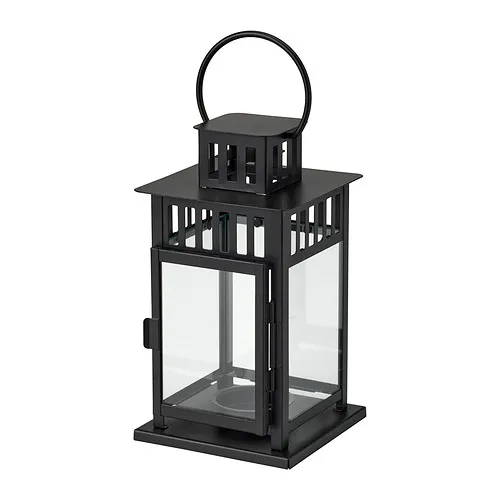 BORRBY - 小蠟燭燭台, 室內/戶外用 黑色, 20 公分 | IKEA 線上購物 - PE983997_S4