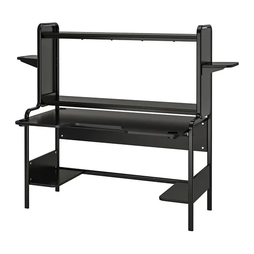 FREDDE - 電競桌, 黑色, 140/185x74x146 公分 | IKEA 線上購物 - PE740351_S4