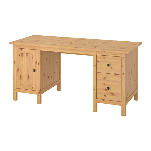HEMNES - 書桌/工作桌, 淺棕色 | IKEA 線上購物 - PE740336_S4