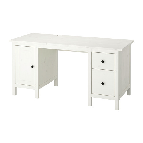 HEMNES - 書桌/工作桌, 染白色 | IKEA 線上購物 - PE740341_S4