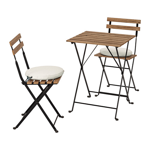 TÄRNÖ - 戶外餐桌椅組, 黑色/淺棕色/Frösön/Duvholmen 米色 | IKEA 線上購物 - PE740354_S4
