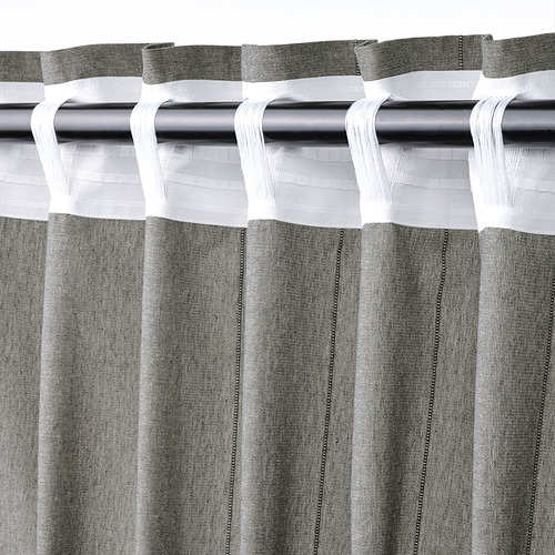 LENDA curtains with tie-backs, 1 pair