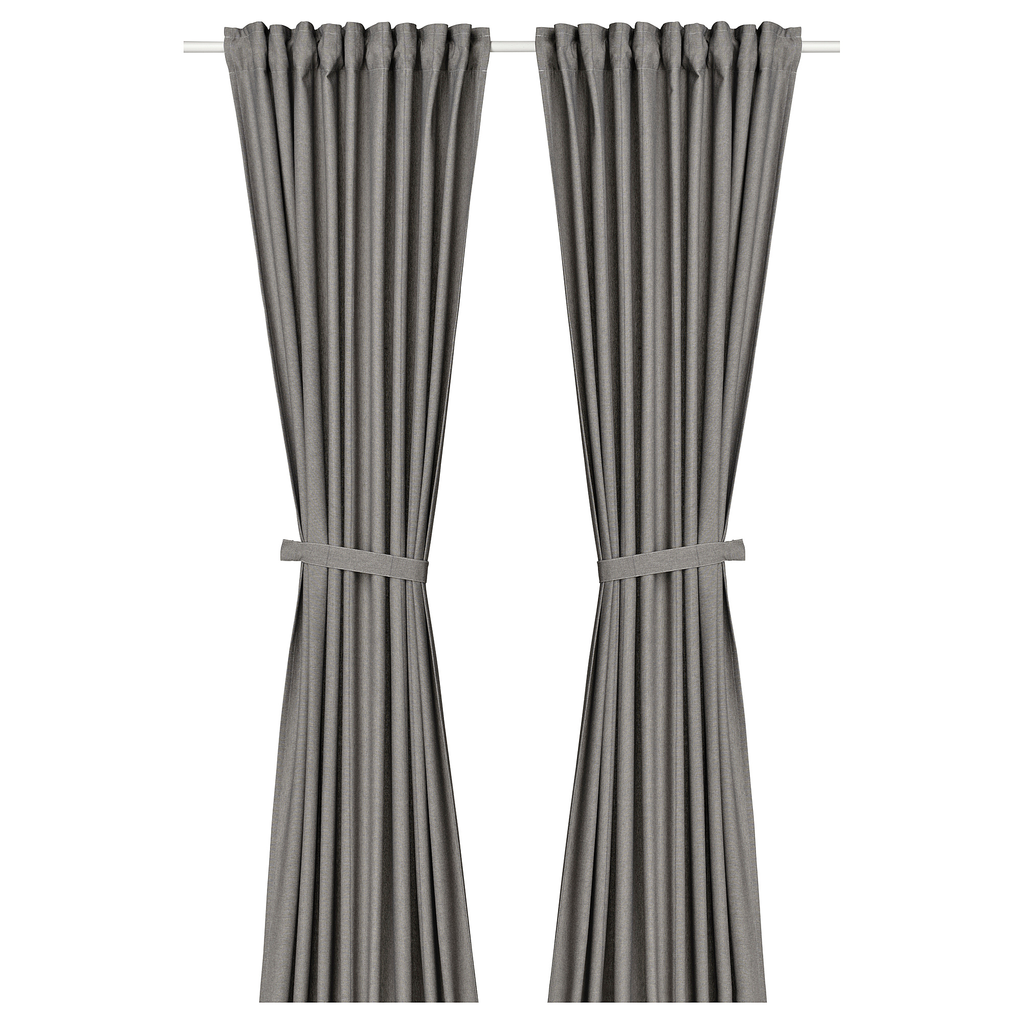 LENDA curtains with tie-backs, 1 pair