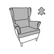 STRANDMON wing chair