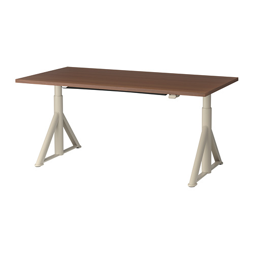 IDÅSEN - desk sit/stand, brown/beige, 160x80 cm | IKEA Taiwan Online - PE697696_S4