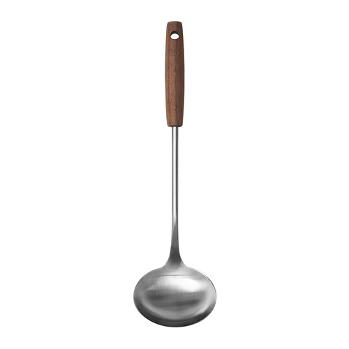 SLITSTARK - ladle, stainless steel/walnut | IKEA Taiwan Online - PE793124_S4