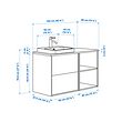 ÄNGSJÖN/BACKSJÖN wash-stand/wash-basin/tap
