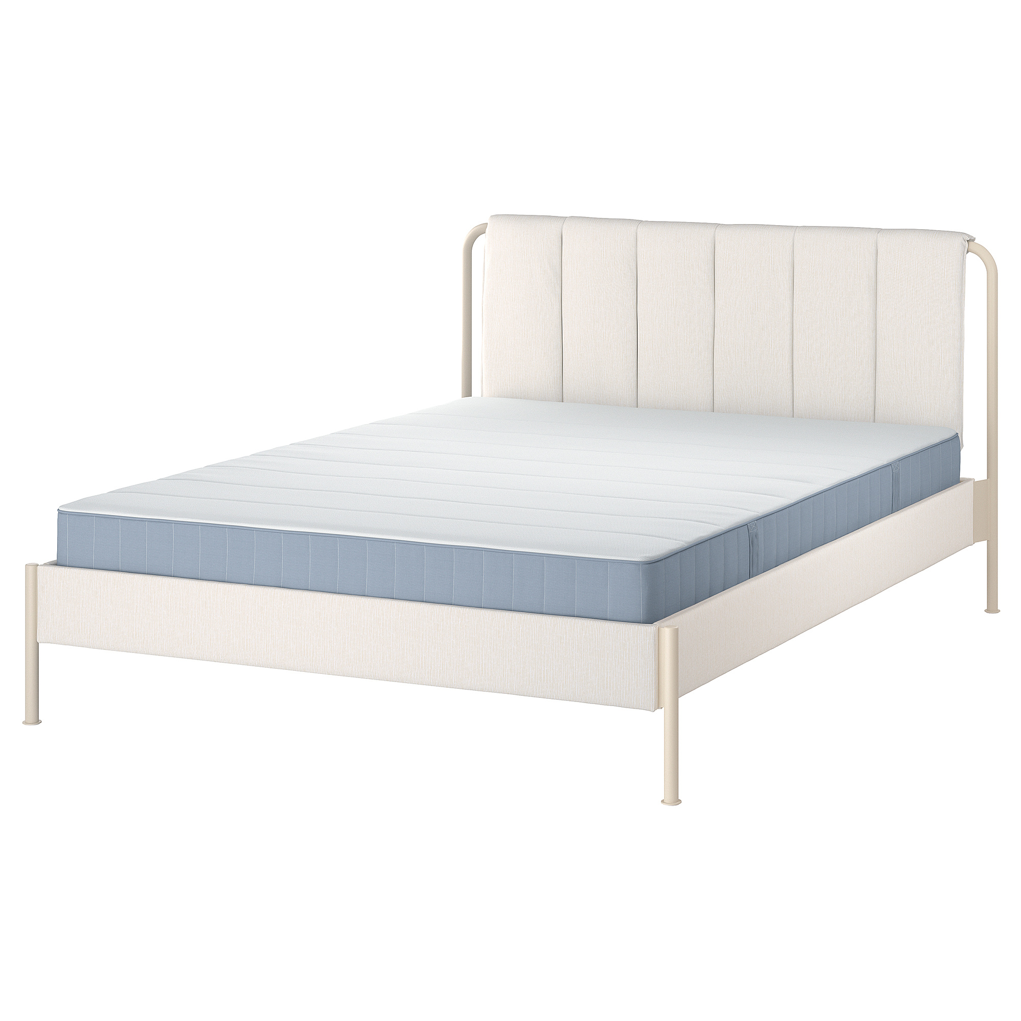 TÄLLÅSEN upholstered bed frame with mattress