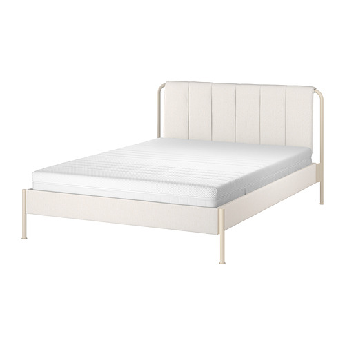 TÄLLÅSEN upholstered bed frame with mattress