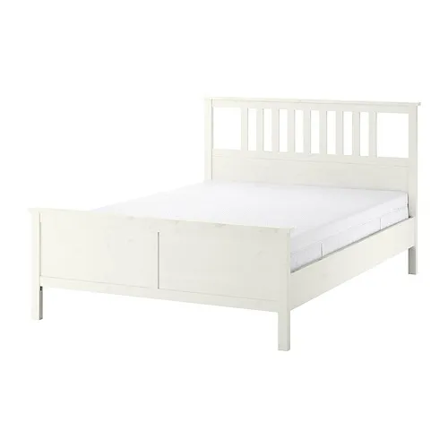 HEMNES - 床框附床墊, 染白色/Åkrehamn 硬, 180x200 公分 | IKEA 線上購物 - PE917467_S4