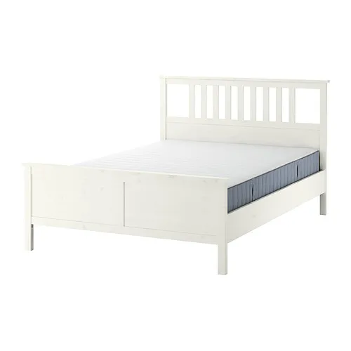 HEMNES - 床框附床墊, 染白色/Valevåg 硬, 180x200 公分 | IKEA 線上購物 - PE917468_S4