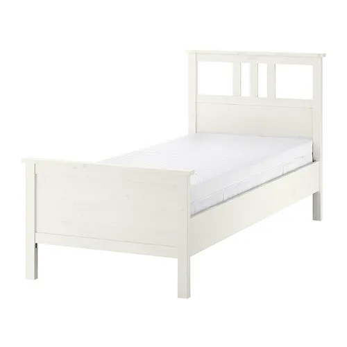 HEMNES - 床框附床墊, 染白色/Åkrehamn 硬, 90x200 公分 | IKEA 線上購物 - PE917470_S4