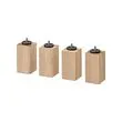 BURFJORD - leg, oak, 10 cm | IKEA Taiwan Online - PE697714_S2 