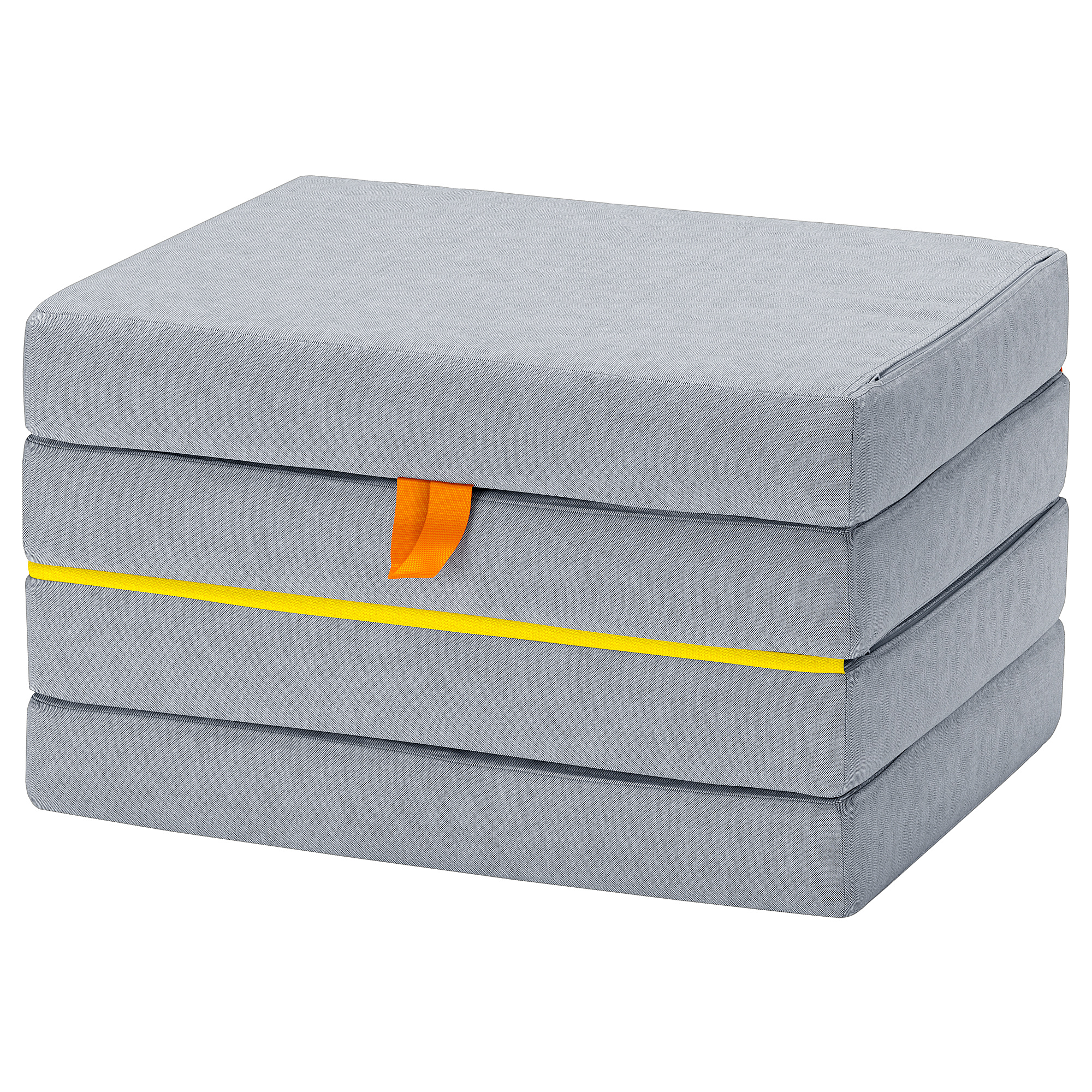 SLÄKT pouffe/mattress, foldable