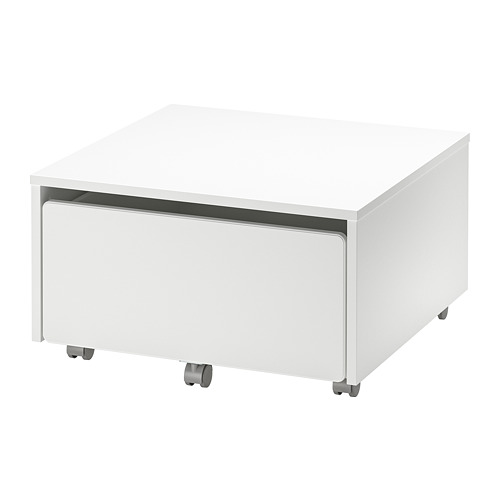 SLÄKT - 收納箱附輪腳, 白色, 62x62x35 公分 | IKEA 線上購物 - PE697739_S4