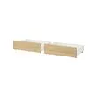 MALM - 雙人高床框用床底收納盒, 實木貼皮, 染白橡木 | IKEA 線上購物 - PE697749_S2 