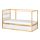KURA - reversible bed, white/pine | IKEA Taiwan Online - PE697768_S1