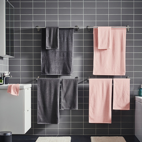 VÅGSJÖN - bath towel, dark grey | IKEA Taiwan Online - PE838366_S4