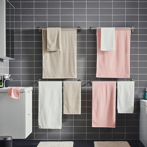 VÅGSJÖN - bath towel, light pink | IKEA Taiwan Online - PE838369_S4