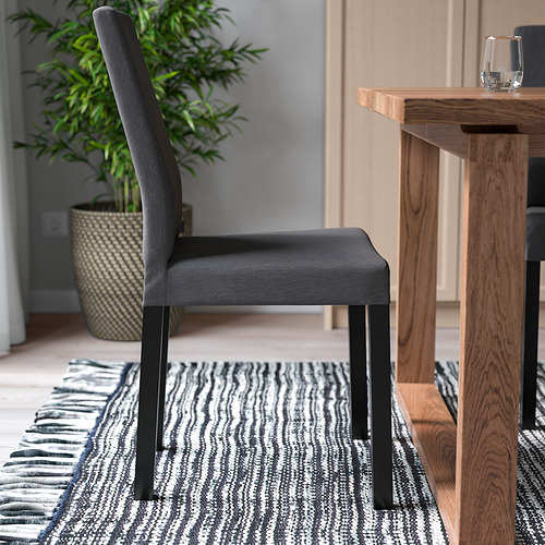 KÄTTIL - 餐椅, 黑色/Knisa 深灰色 | IKEA 線上購物 - PE838398_S4