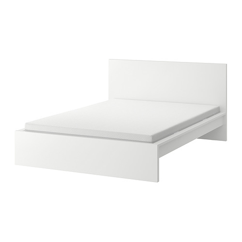 MALM bed frame with mattress