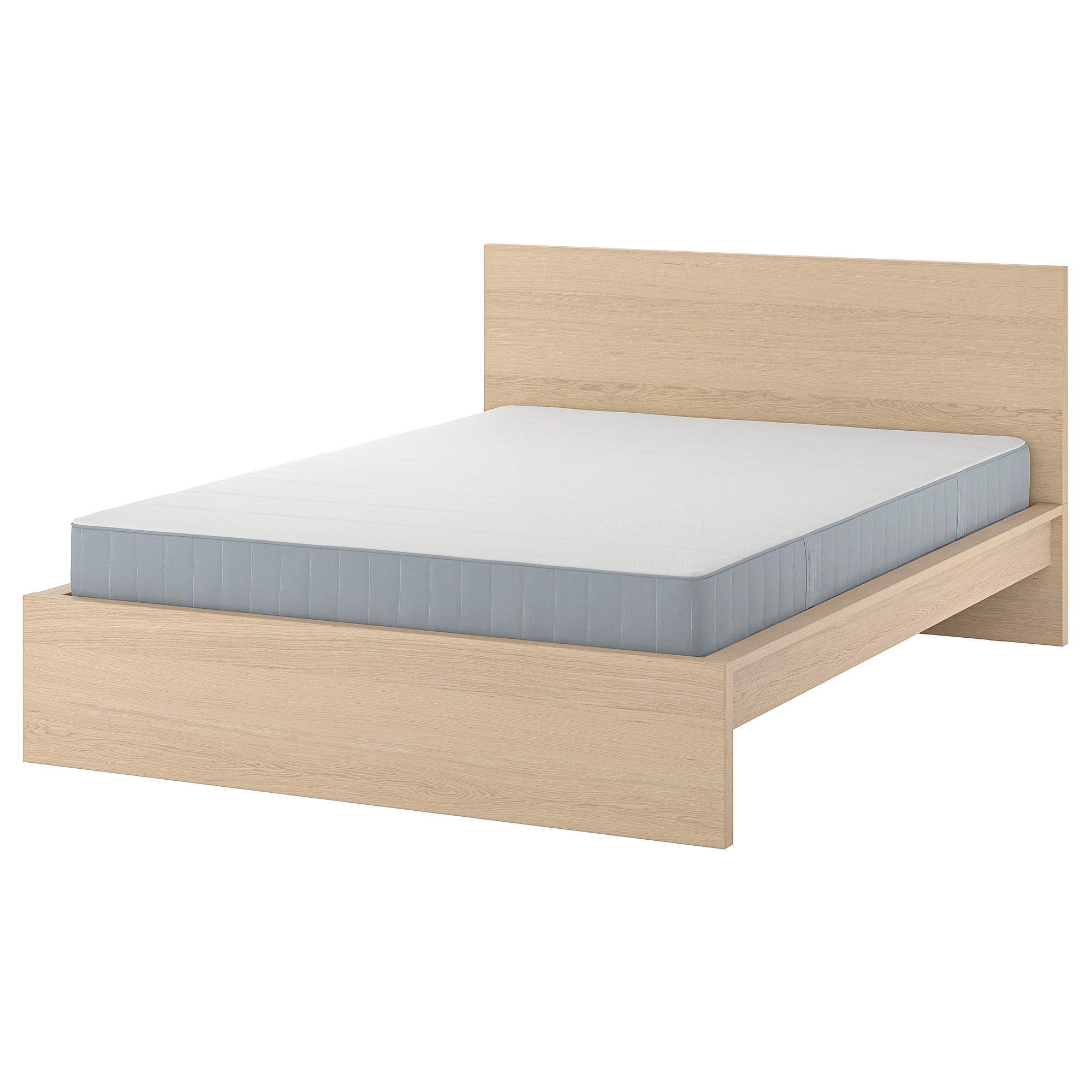 MALM bed frame with mattress