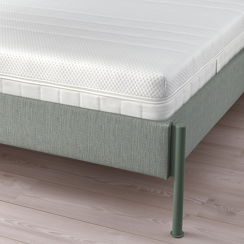 TÄLLÅSEN upholstered bed frame with mattress