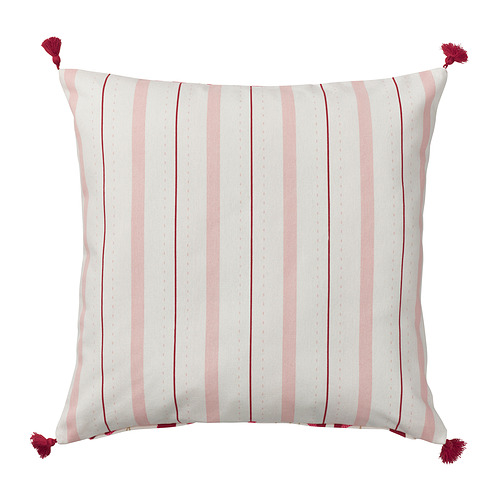 ANLEDNING - 靠枕套, 白色/紅色 | IKEA 線上購物 - PE838415_S4
