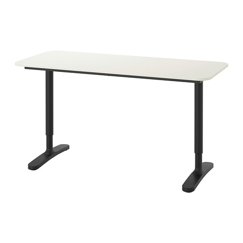BEKANT - desk, white/black | IKEA Taiwan Online - PE740528_S4