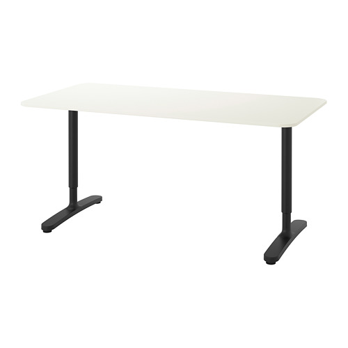 BEKANT - 書桌/工作桌, 白色/黑色 | IKEA 線上購物 - PE740526_S4