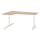 BEKANT - corner desk left, white stained oak veneer/white | IKEA Taiwan Online - PE740552_S1