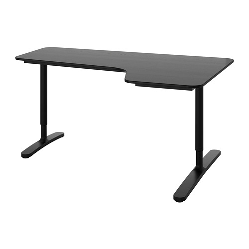 BEKANT - corner desk right, black stained ash veneer/black | IKEA Taiwan Online - PE740557_S4