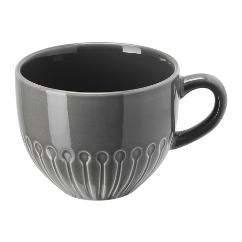 STRIMMIG - mug, stoneware grey, 36 cl | IKEA Taiwan Online - PE740604_S4