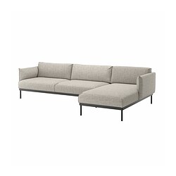 ÄPPLARYD - 4-seat sofa with chaise longue, Lejde grey/black | IKEA Taiwan Online - PE828074_S3